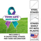 Suicide Prevention Awareness Ribbon Yard Sign, Your Life Matters, with Stakes