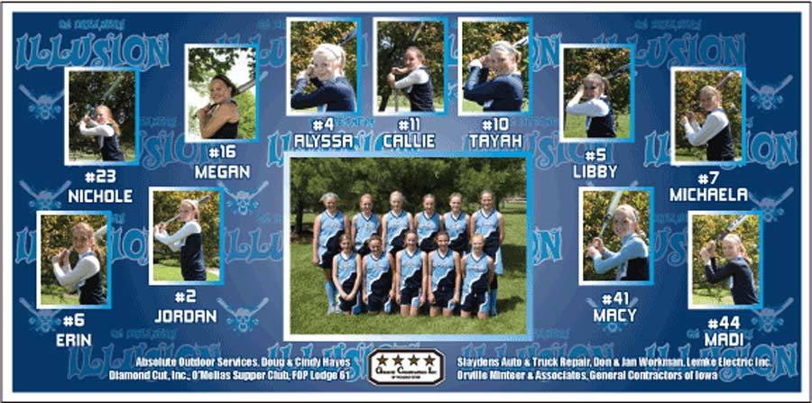 Team Banner - Custom Individual Photos and Sponsor Designs