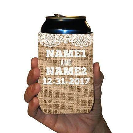 Custom Wedding Can Cooler- To Have And To Hold And To Keep Your Drink