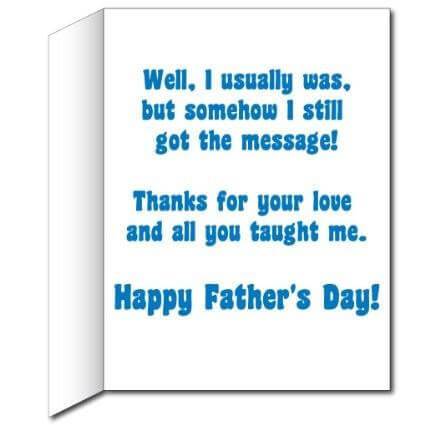 3' Tall Giant Father's Day 'Tuning You Out' Card