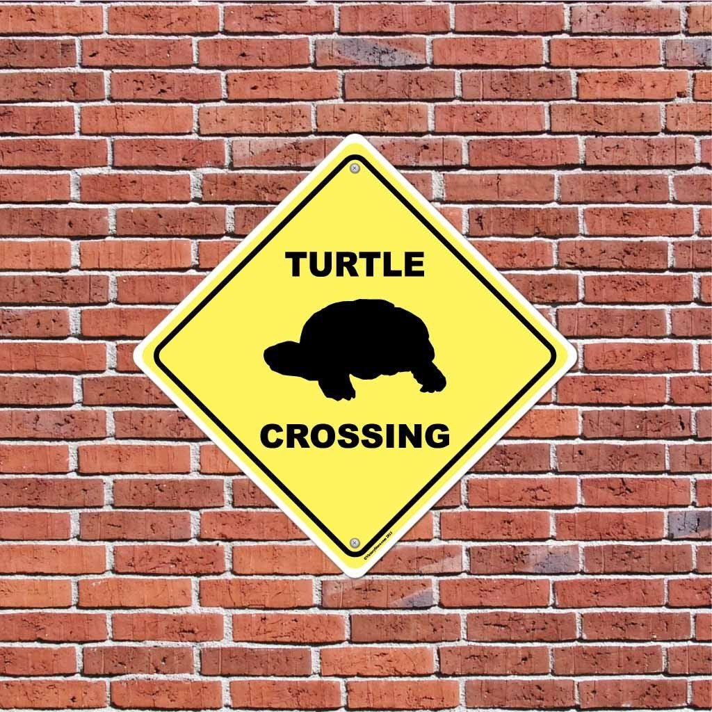 Turtle Crossing Sign or Sticker