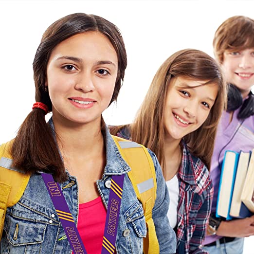 University of Northern Iowa Striped Lanyard