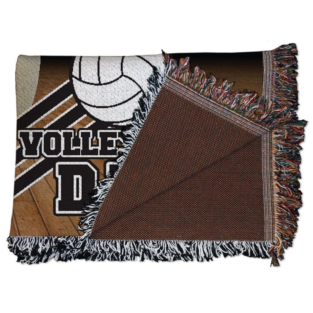 Volleyball Dad Woven Blanket