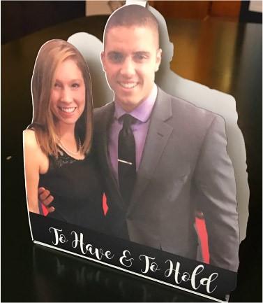 Custom Wedding Tabletop Cutouts - Custom Table Tents