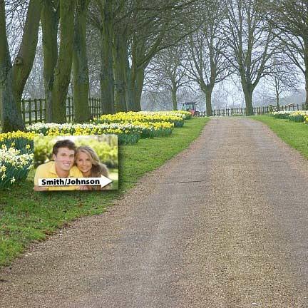 12"x18" Directional Wedding Yard Signs with 2 EZ stakes