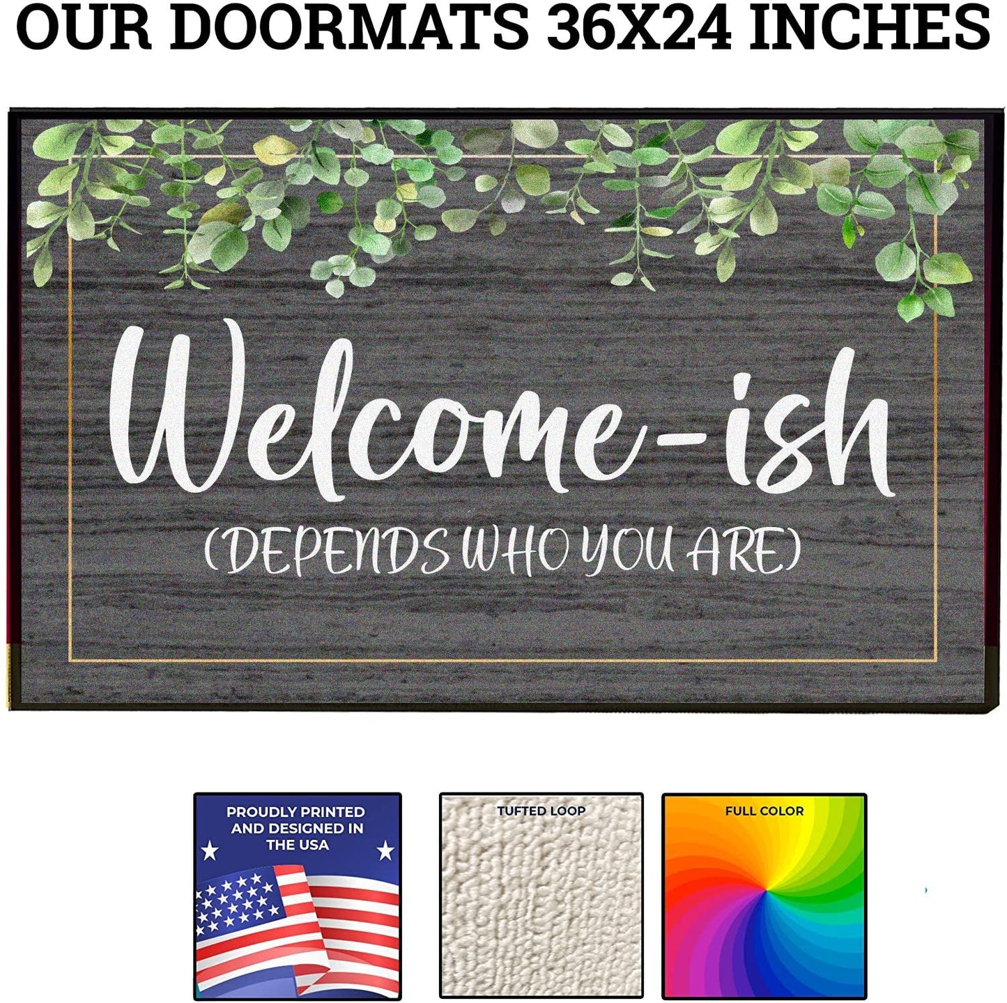 Welcome-ish Depends Who You Are Doormat
