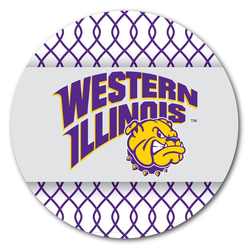 Western Illinois University Patterned Coaster Set of 4 - FREE SHIPPING