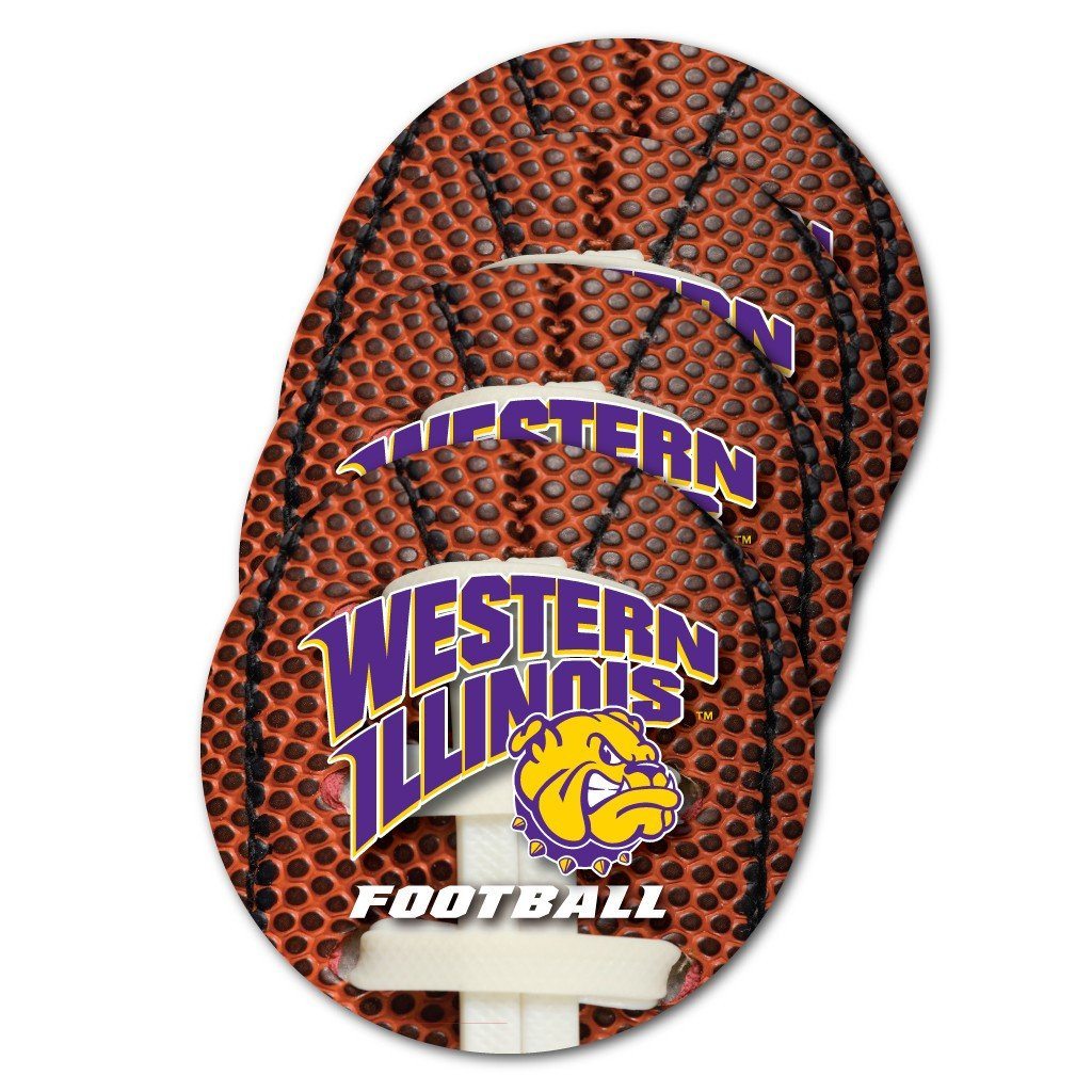 Western Illinois University Football Coaster Set of 4 - FREE SHIPPING