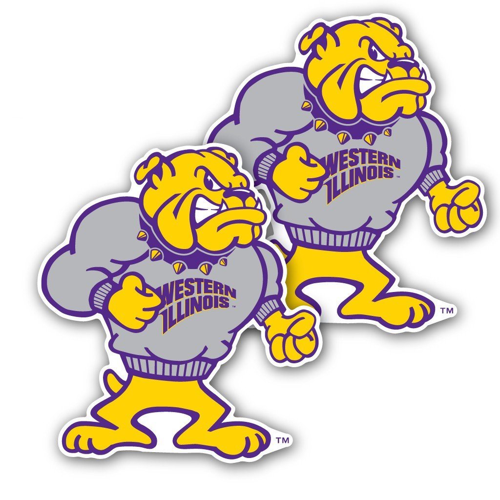 Western Illinois University - Window Decal (Set of 2) - Bulldog