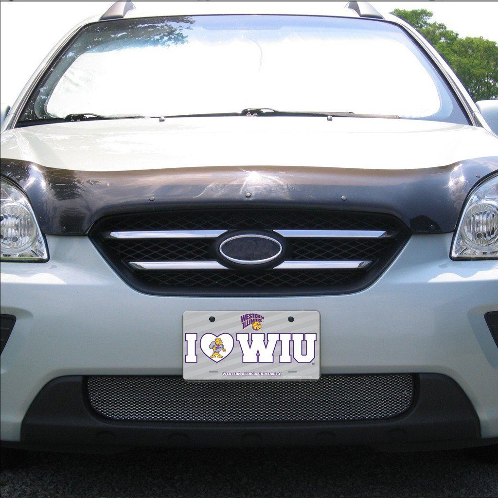 Western Illinois University - License Plate - I Love WIU