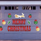 merry christmas garage door magnet