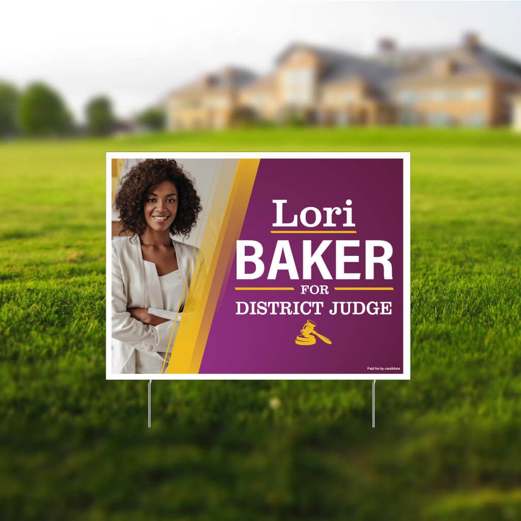 Yard Sign: 18"x24" Corrugated Plastic