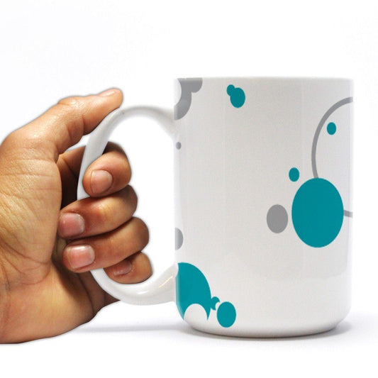 Zeta Tau Alpha 15oz Coffee Mug Bubbles Design
