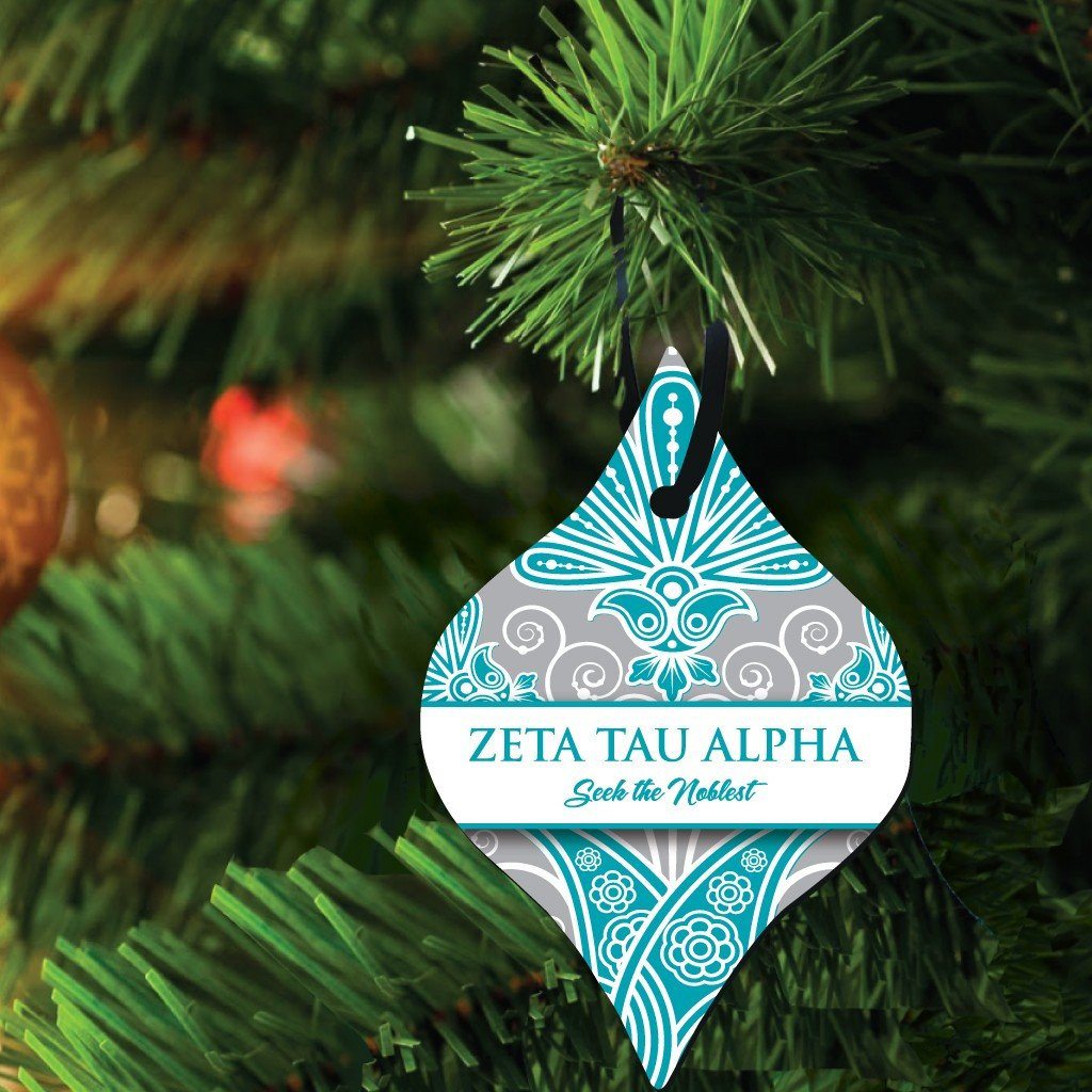 Zeta Tau Alpha Ornament - Set of 3 Shapes - FREE SHIPPING