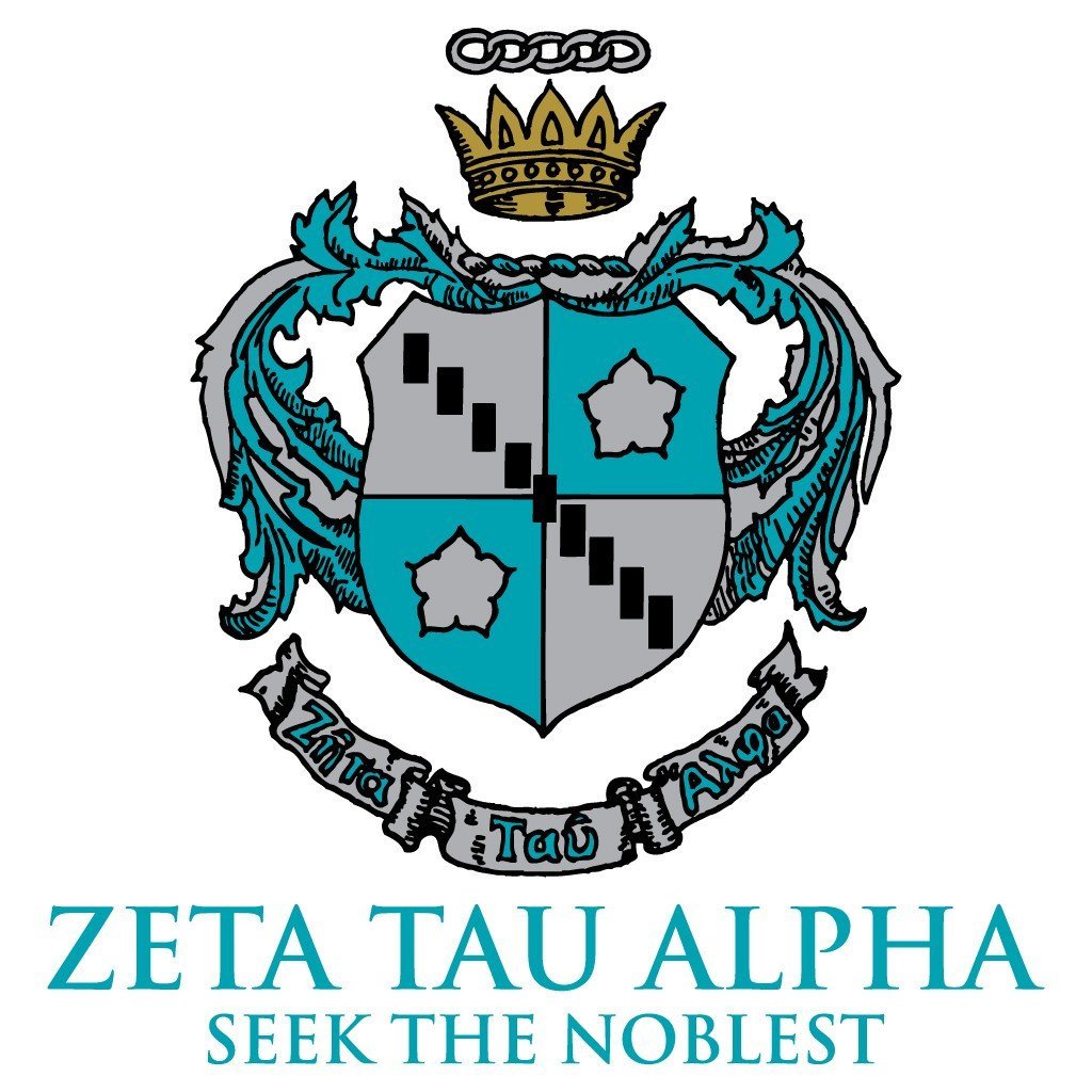 Zeta Tau Alpha Canvas Tote Bag - Crest Design