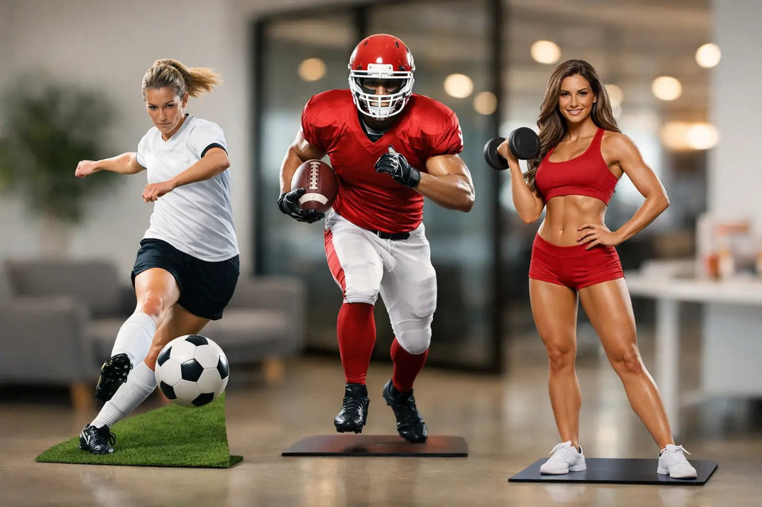 Life Size Athlete Standee Ideas That Get Seen - VictoryStore.com