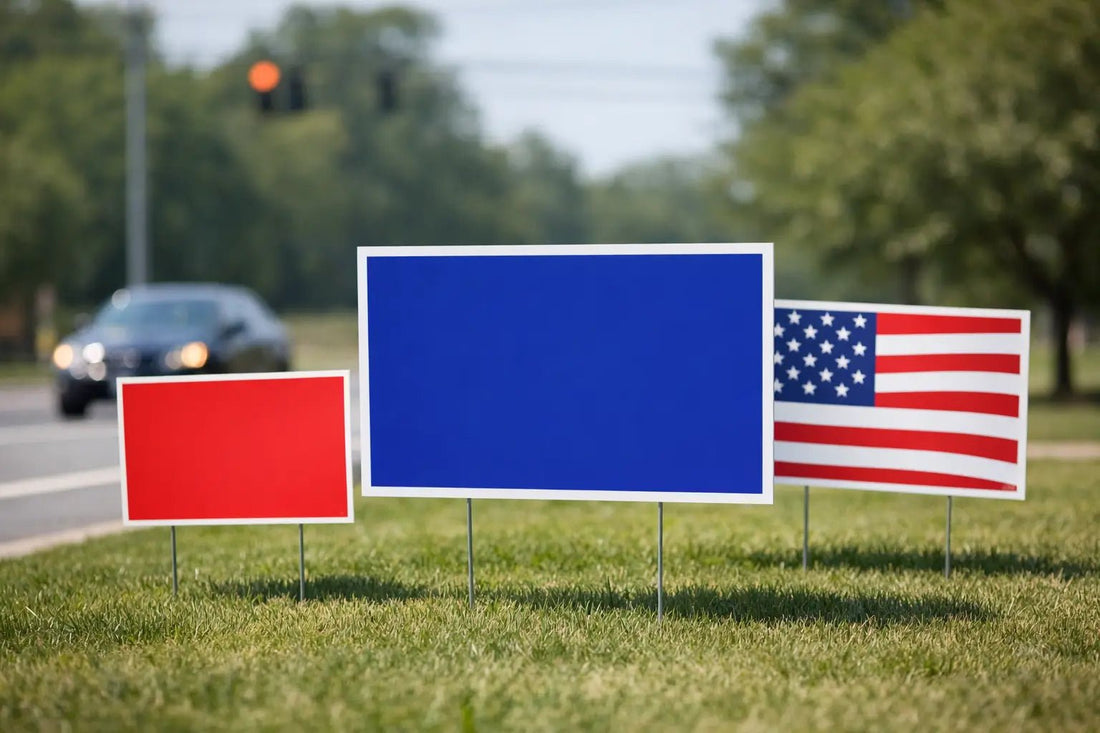 Political Signs With Stakes That Get Seen - VictoryStore.com