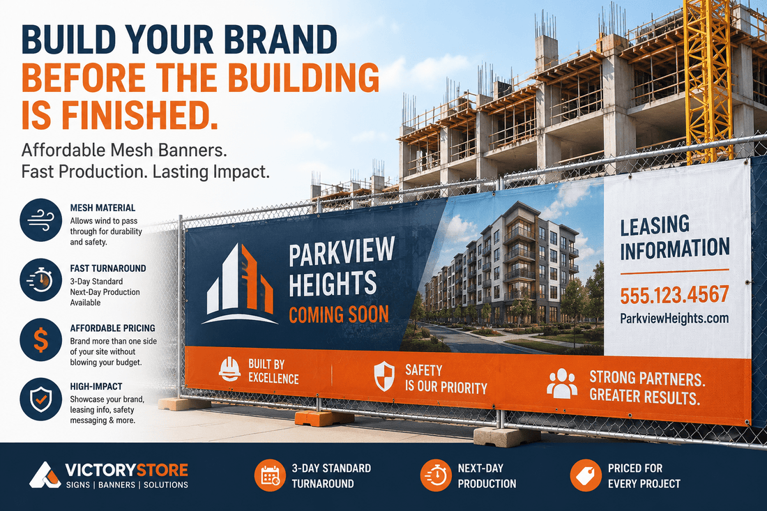 Turn Every Job Site Fence Into a Marketing Opportunity - VictoryStore.com