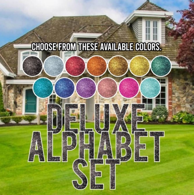 24" Bebas Deluxe Alphabet Set Yard Letters