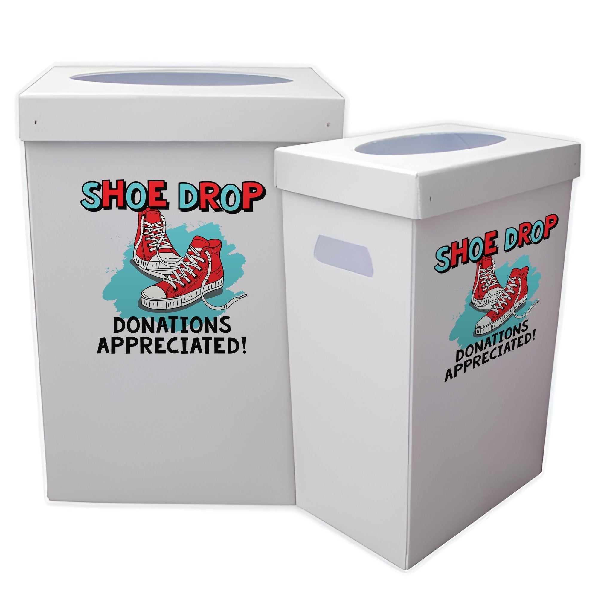 Disposable Garbage Containers Custom Printed Disposable & Recyclable Trash Bins For All Events ...
