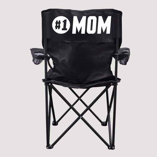 1 Mom Black Folding Camping Chair