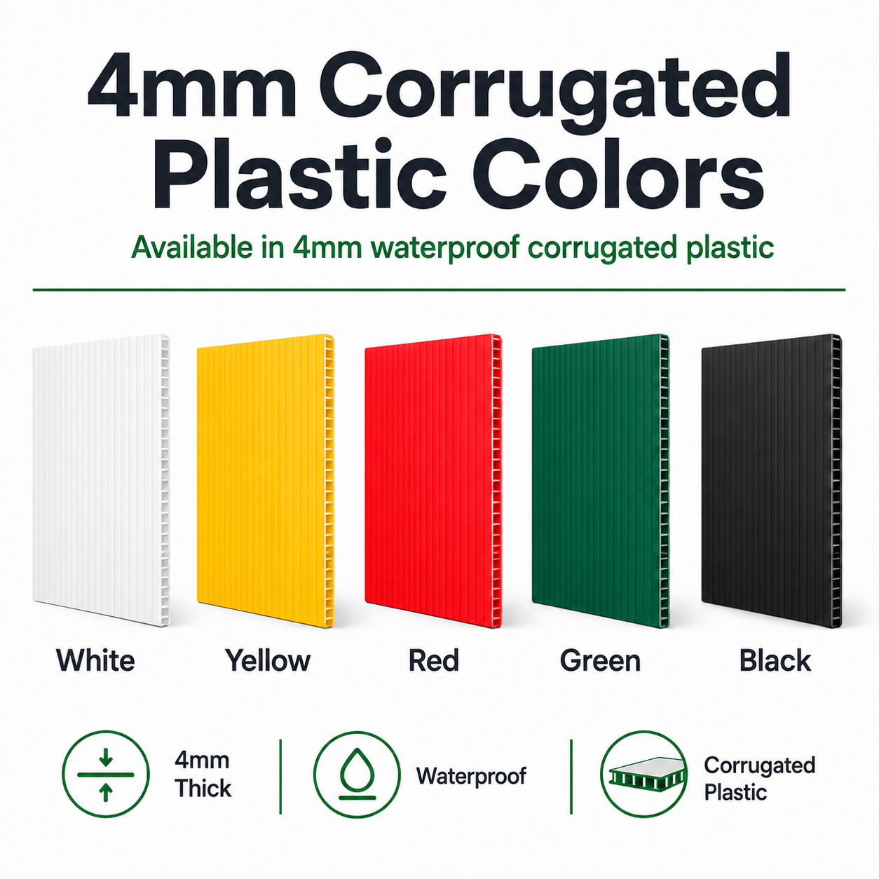 12" Round Corrugated Plastic Yard Sign Blank