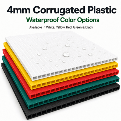 12" Round Corrugated Plastic Yard Sign Blank