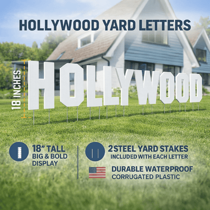 18 - Inch Hollywood Yard Sign Letters