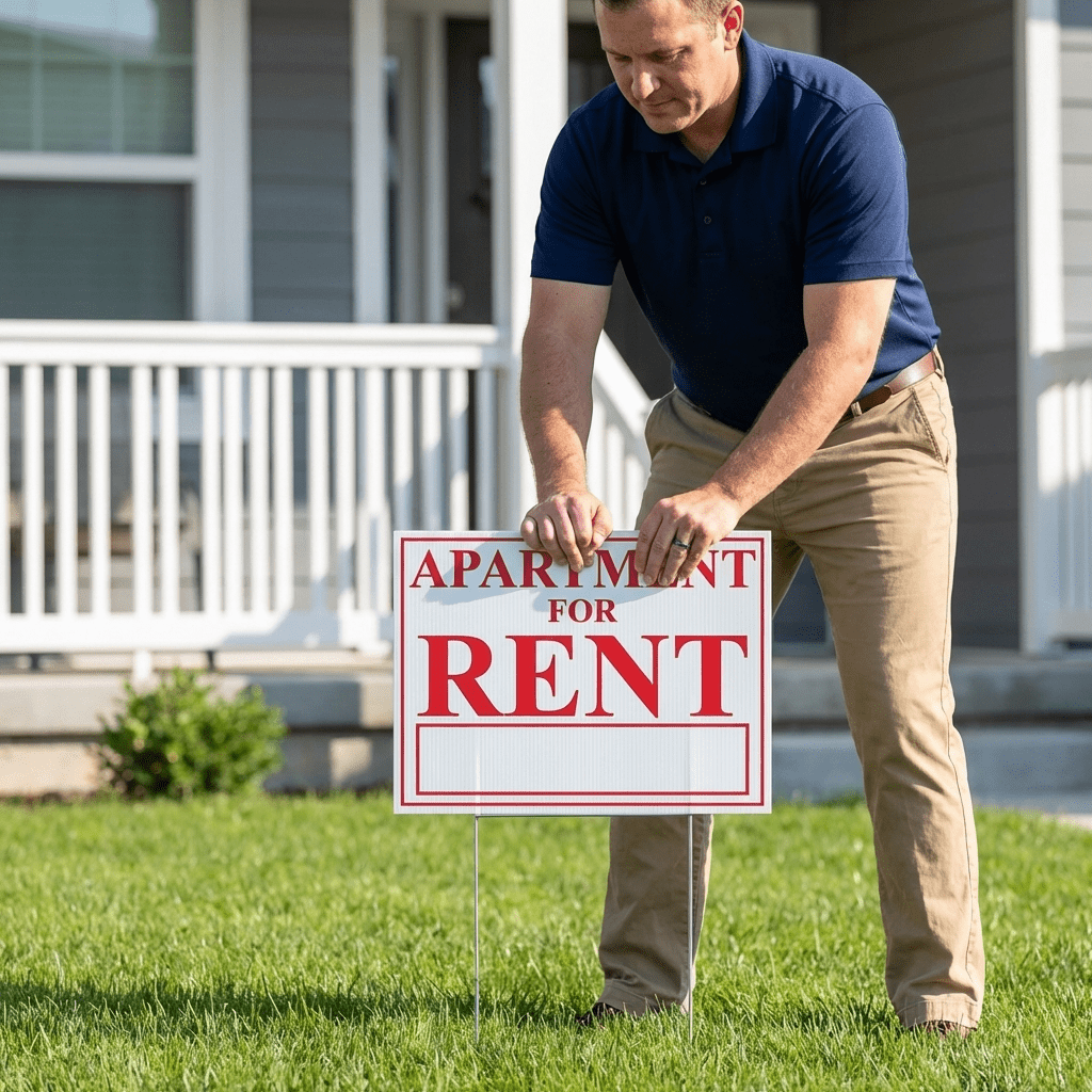 18" x 24" Apartment For Rent Yard Sign