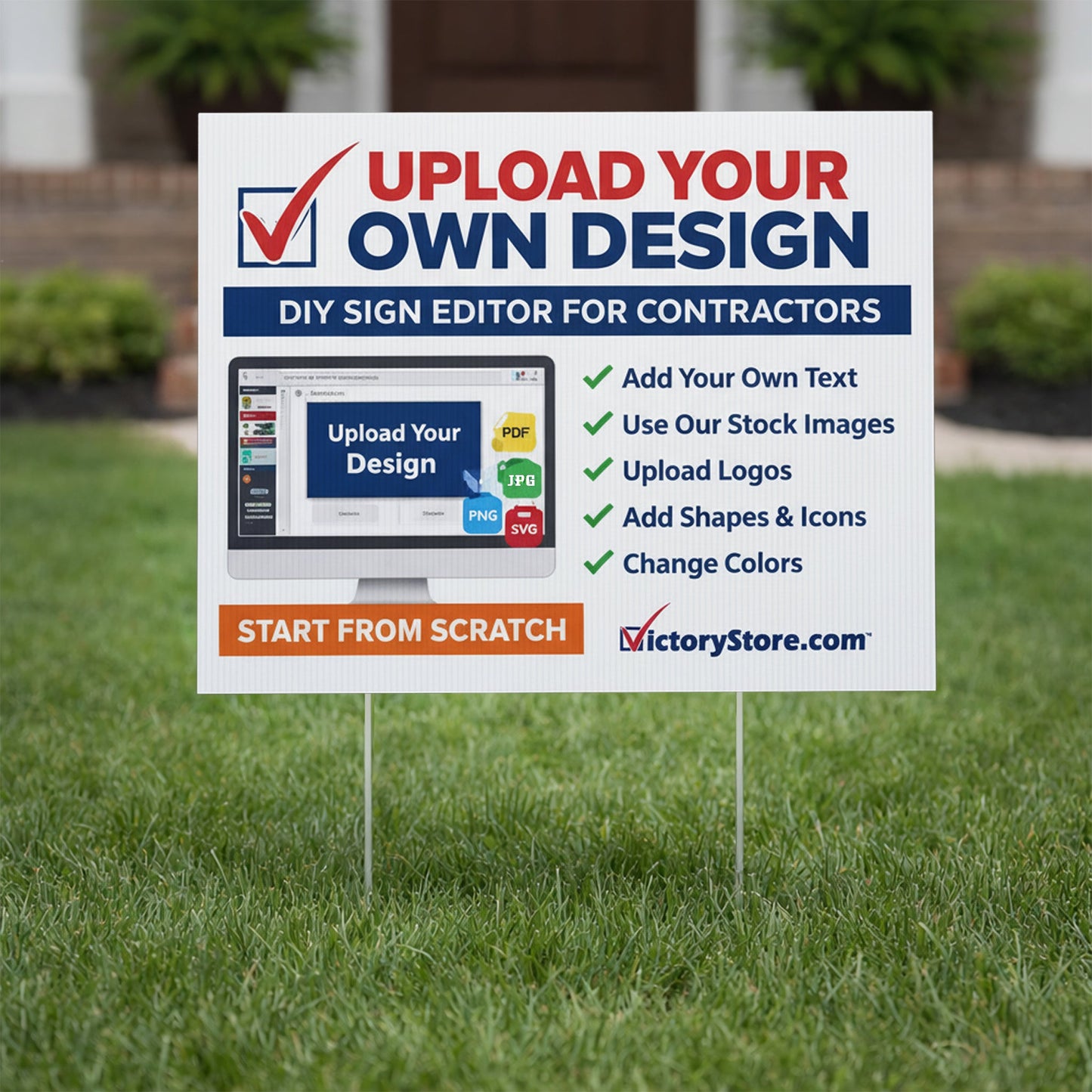 18"x24" Custom Contractor Yard Signs