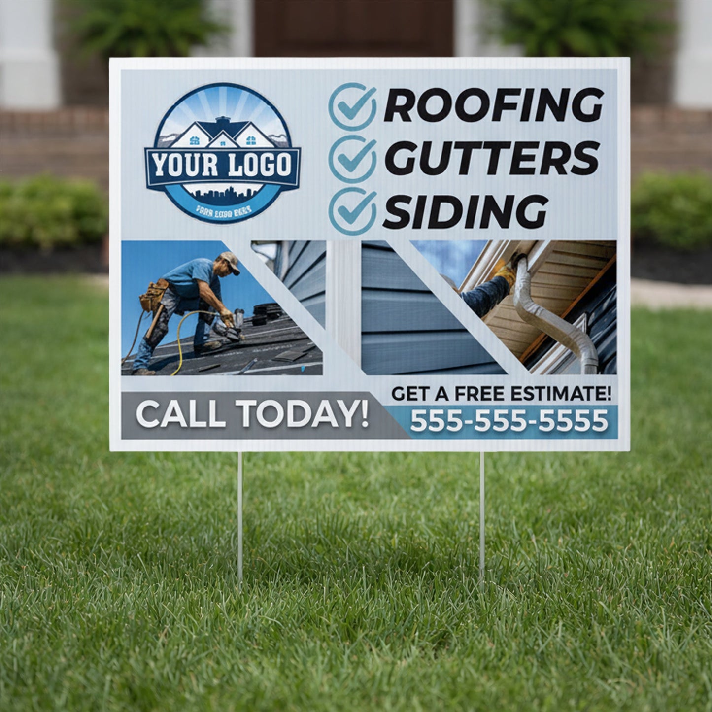 18"x24" Custom Contractor Yard Signs