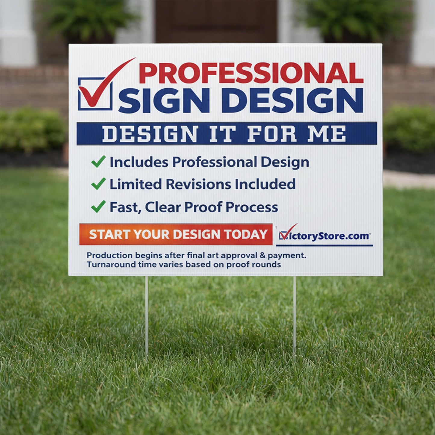 18"x24" Custom Contractor Yard Signs