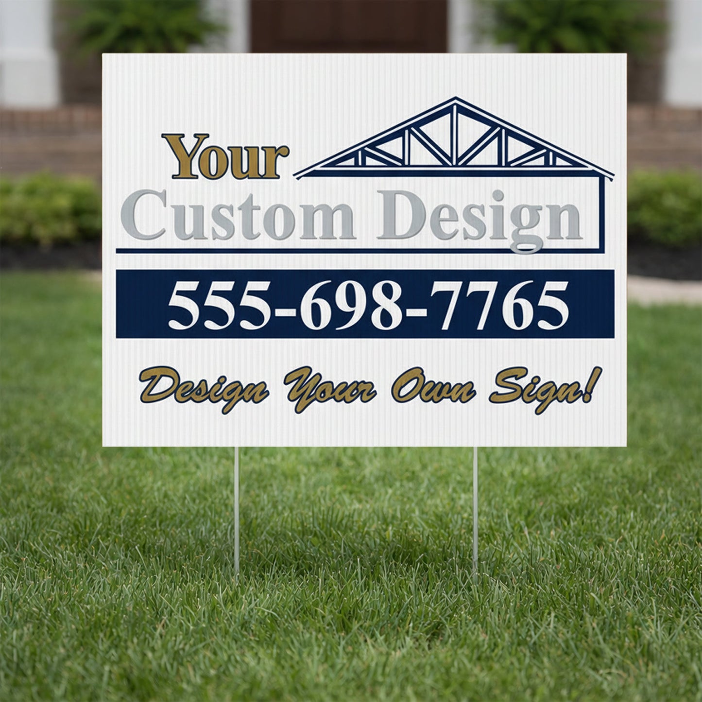 18"x24" Custom Contractor Yard Signs
