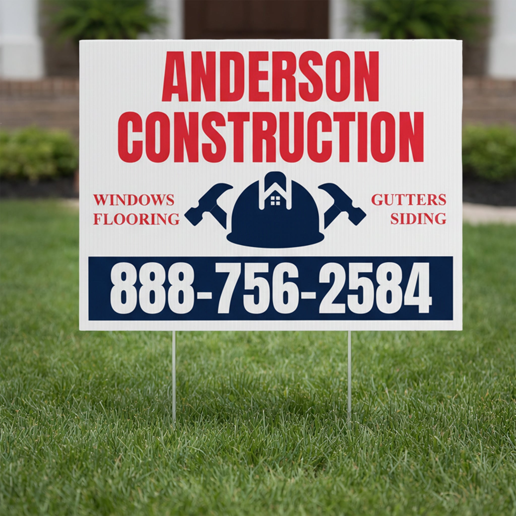 Contractors Rack Signage Contractor Yard Signs | VictoryStore.com