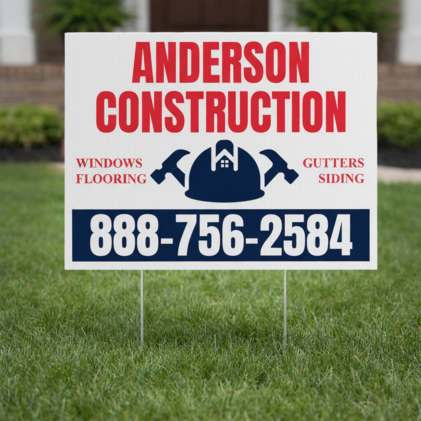 18"x24" Custom Contractor Yard Signs