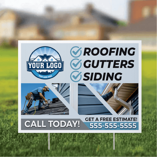 18"x24" Custom Contractor Yard Signs