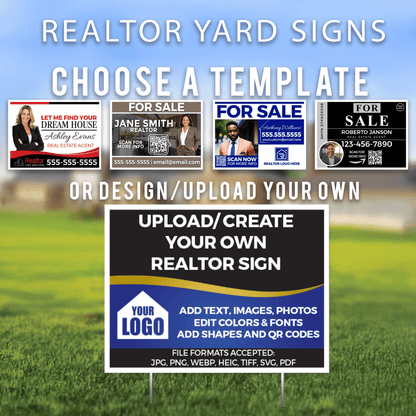 18"x24" Custom Realtor Yard Signs