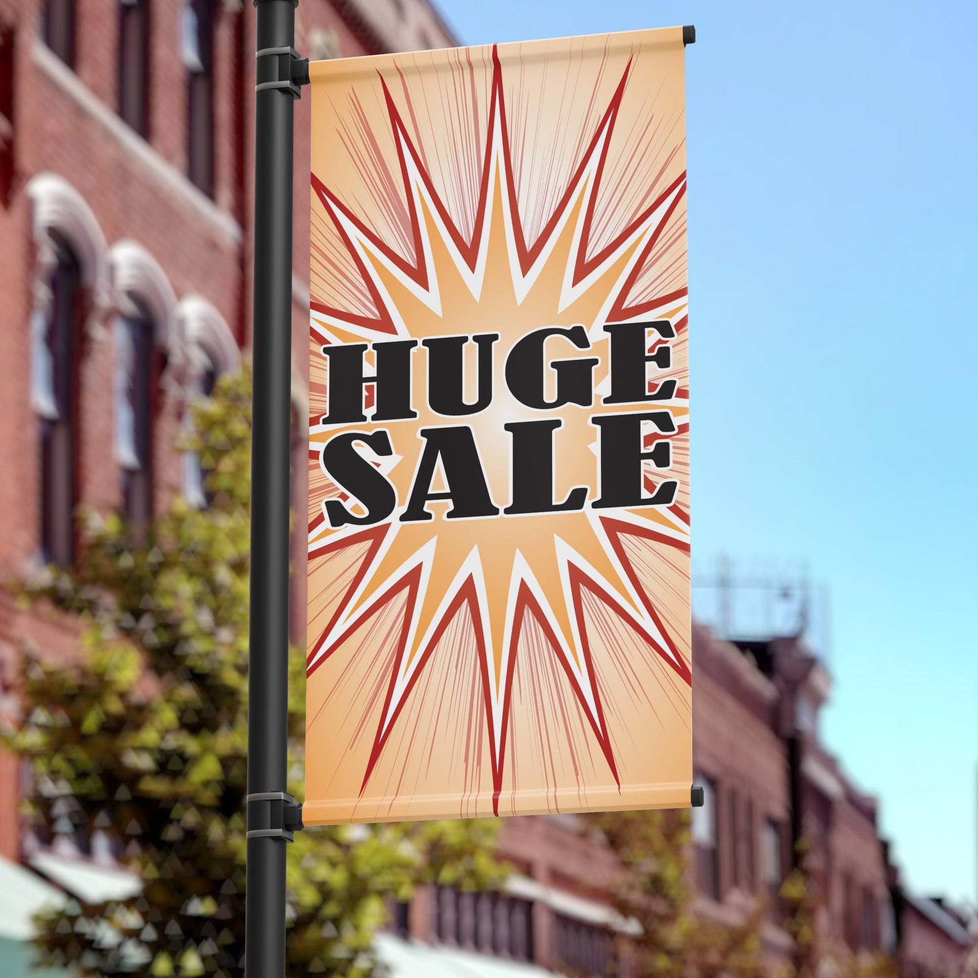 18"x36" Business Pole Banner, Huge Sale