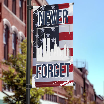 18"x36" Never Forget 9/11 Pole Banner