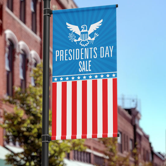 18"x36" Presidents Day Sale Pole Banner
