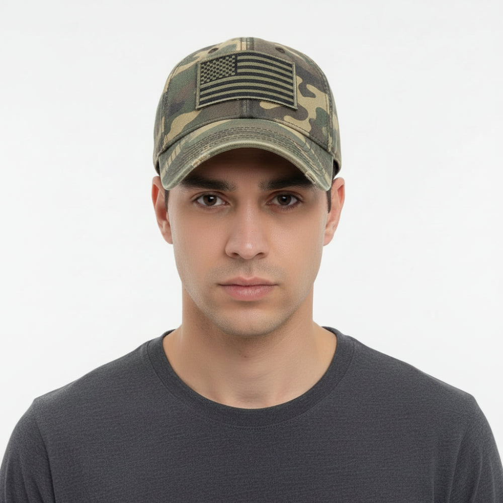 GWBPC Camo USA Flag Cap