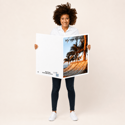 2' Giant Retirement Custom Greeting Card
