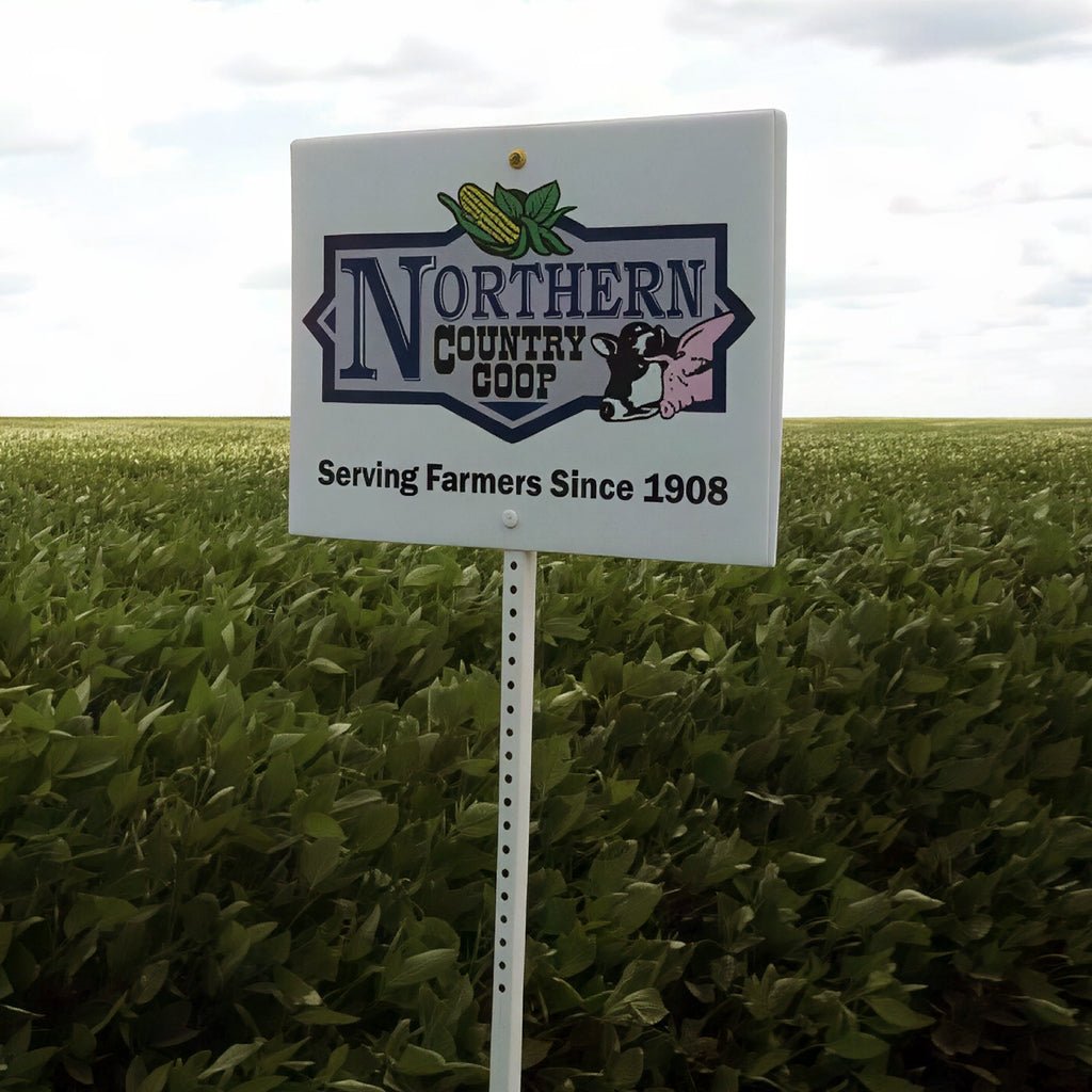 2' x 3' White Field Plot Signs