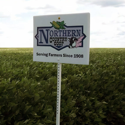 2' x 3' White Field Plot Signs
