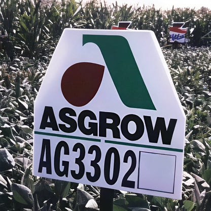 2' x 3' White Field Plot Signs