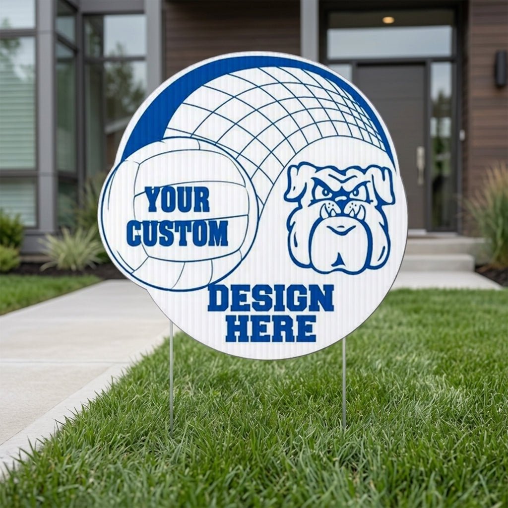 21" Volleyball Double Circle Yard Sign