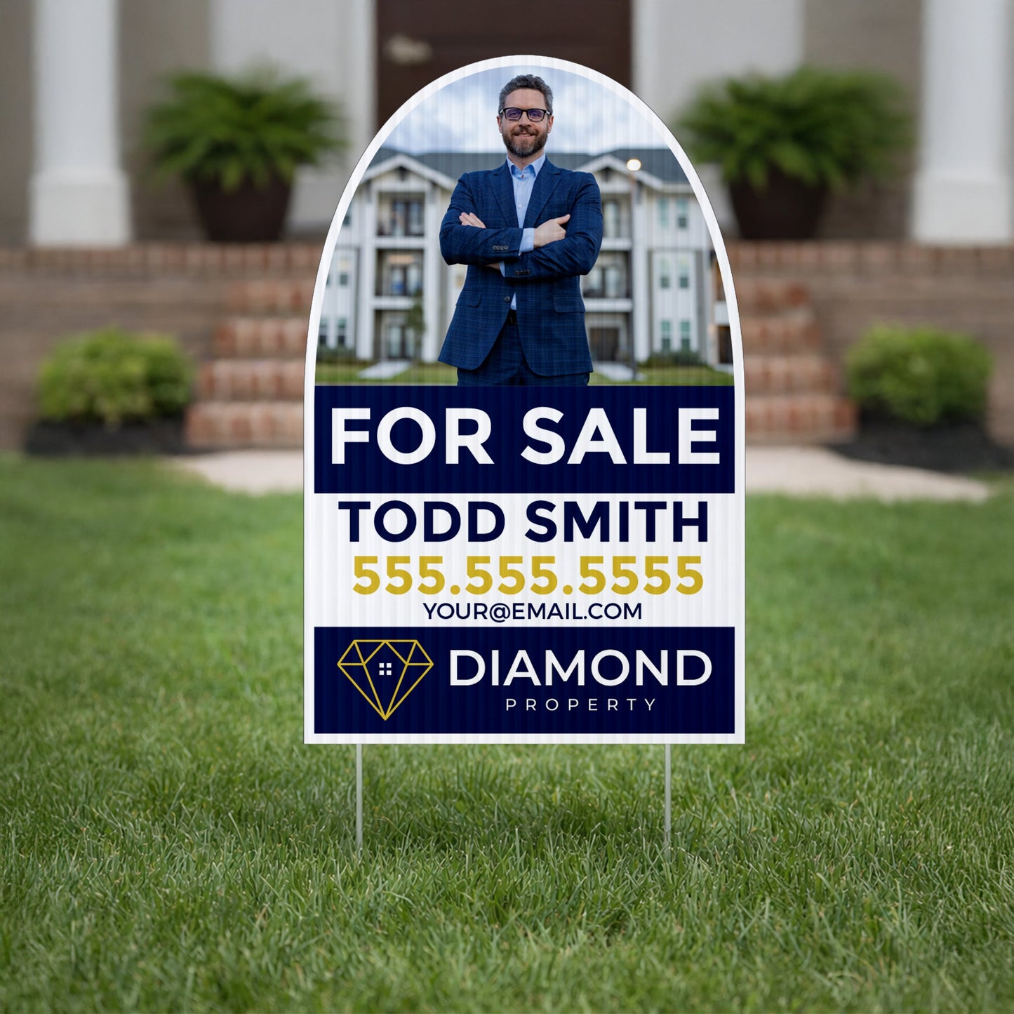 21"x32.8" Dome Shaped Yard Sign
