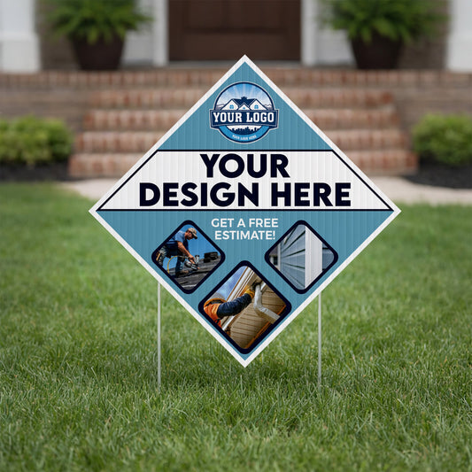 22" Diamond Shaped Yard Sign