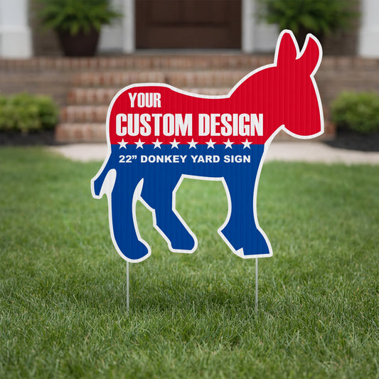 22" Donkey Shaped Yard Sign