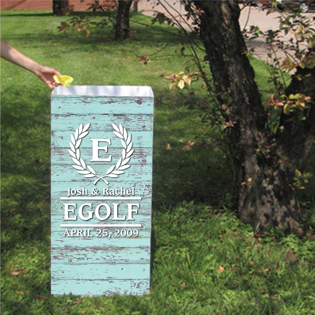 Custom Event Garbage Can Custom Printed Disposable & Recyclable Trash Bins For All Events ...